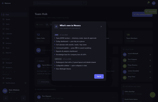 Elevare Collab Dashboard
